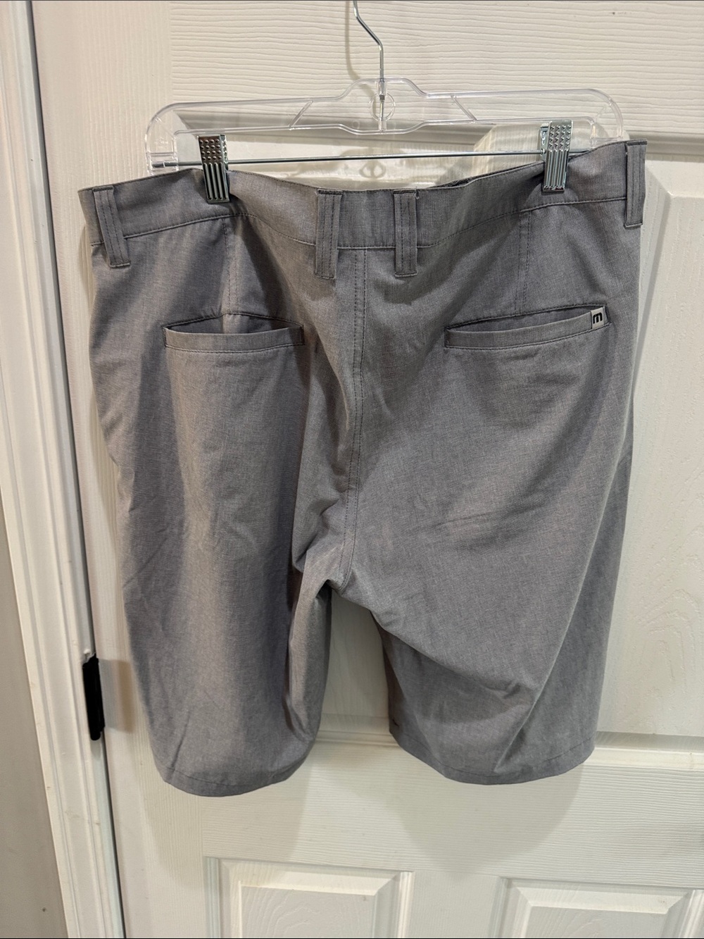 Travis Mathew Men's Light Gray Flat Front Shorts - Picture 3 of 4
